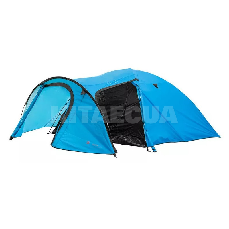 Палатка туристическая 340х240х130 см 4-местная голубая Travel Plus-4 Time Eco (4000810001880) - 2