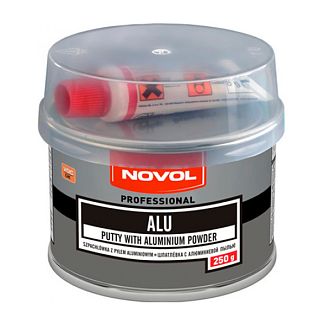 Шпаклевка 250г алюминиевая самовыравнивающаяся темно-серая ALU NOVOL